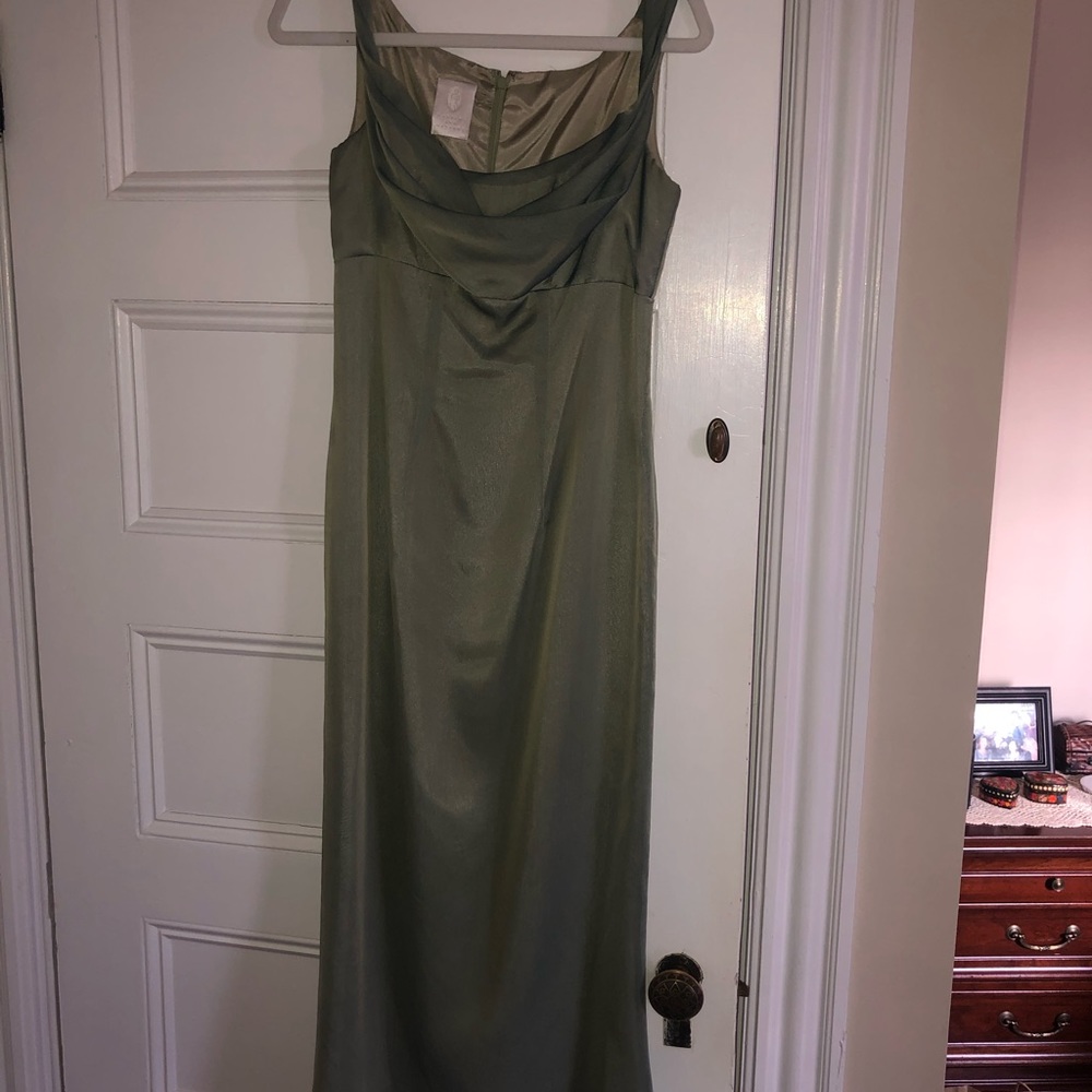 green prom formal dress